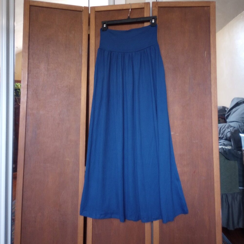 Flowy Jersey-feel Maxi Skirt Size Small